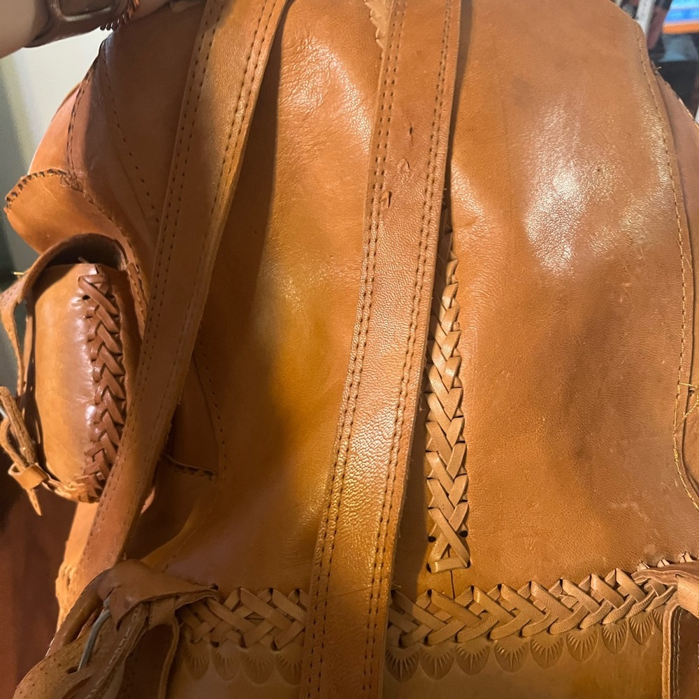 Leather Backpack - image 6